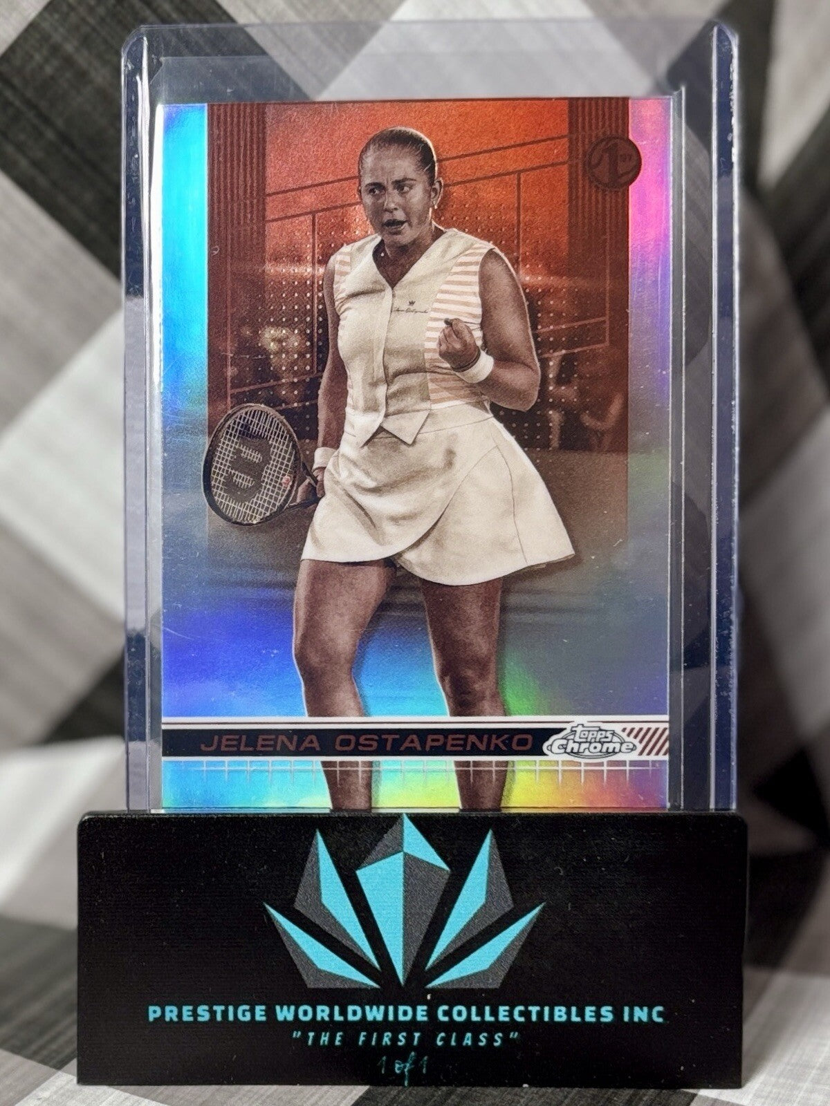 Jelena Ostapenko 2024 Topps Chrome 1st Sepia Refractor #103 Latvia Tennis
