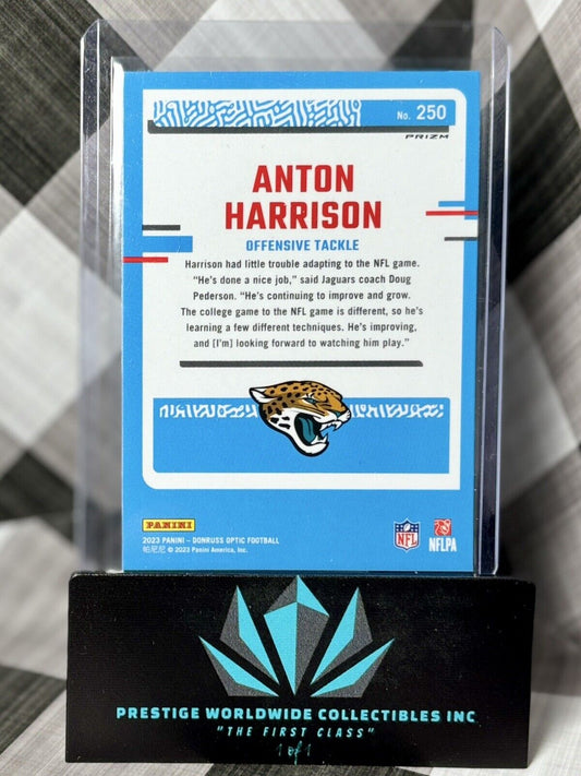 Anton Harrison 2023 Donruss Optic Rated Rookie Star Emoji Holo #250 Jaguars RC