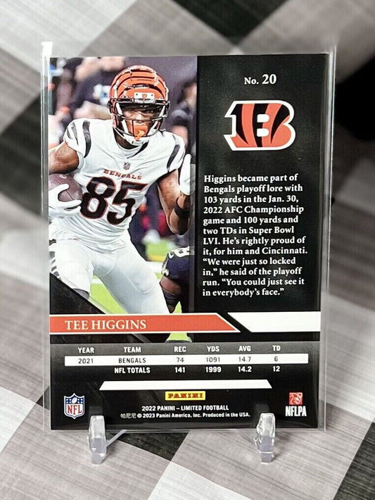 Tee Higgins 2022 Panini Limited Base #20 - Cincinnati Bengals