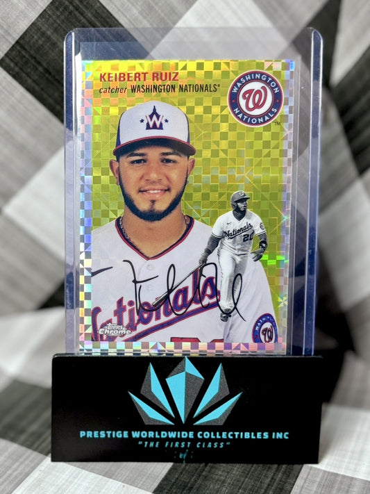 Keibert Ruiz 2023 Topps Chrome Platinum X-Fractor Rookie #333 WSH Nationals RC