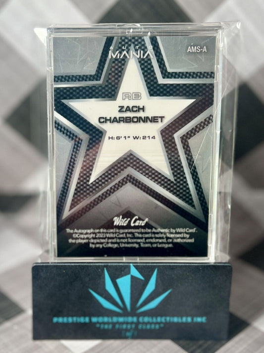Zach Charbonnet 2023 Wild Card Auto Mania Green Stars Rookie Auto /5 #AMS-A SEA