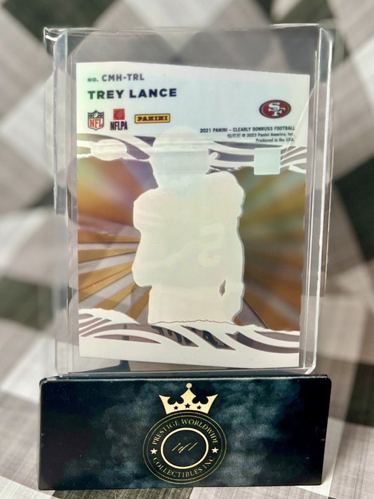 Trey Lance 2021 Donruss Clearly My House Green Rookie /25 #CMH-TRL SF 49ers DAL