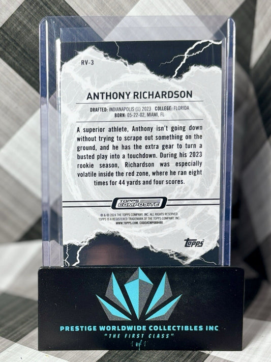 Anthony Richardson 2024 Topps Composite Resurgence Voltaic Rookie #RV-3 Colts RC