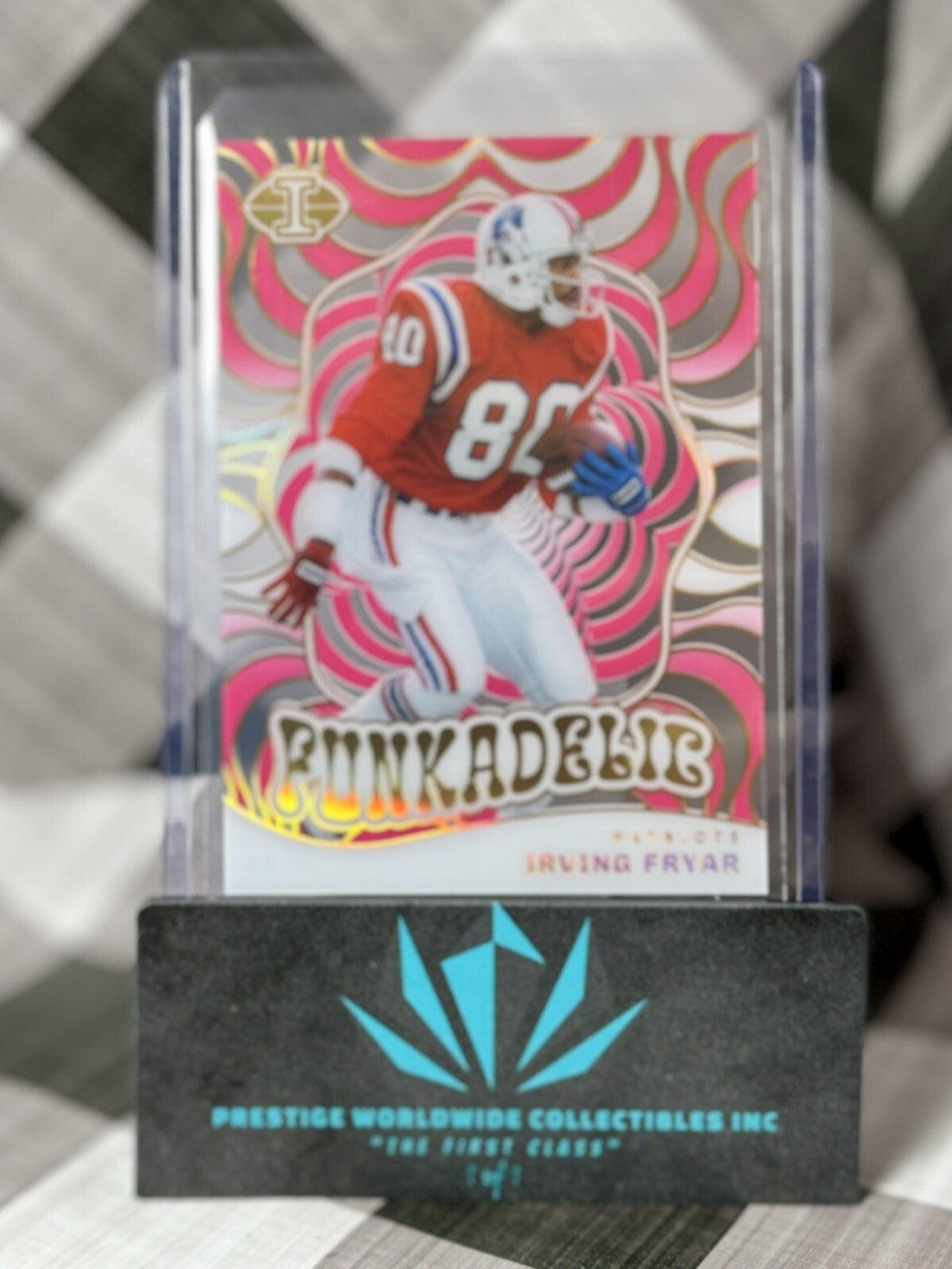 Irving Fryar 2023 Illusions Pink Funkadelic /399 #7 New England Patriots SP