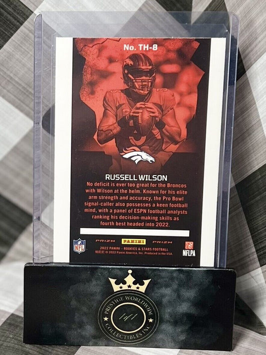 Russell Wilson 2022 Panini Rookies & Stars Silver Thrillers #TH-8 Denver Broncos