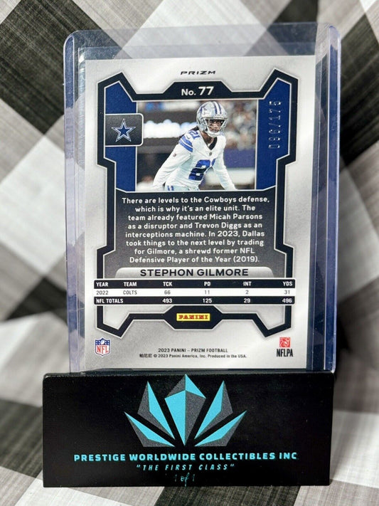 Micah Parsons 2023 Prizm Green Hyper /175 #78 Dallas Cowboys SP