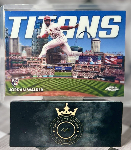 Jordan Walker 2023 Topps Chrome Update Titans Rookie #CT-15 STL Cardinals RC
