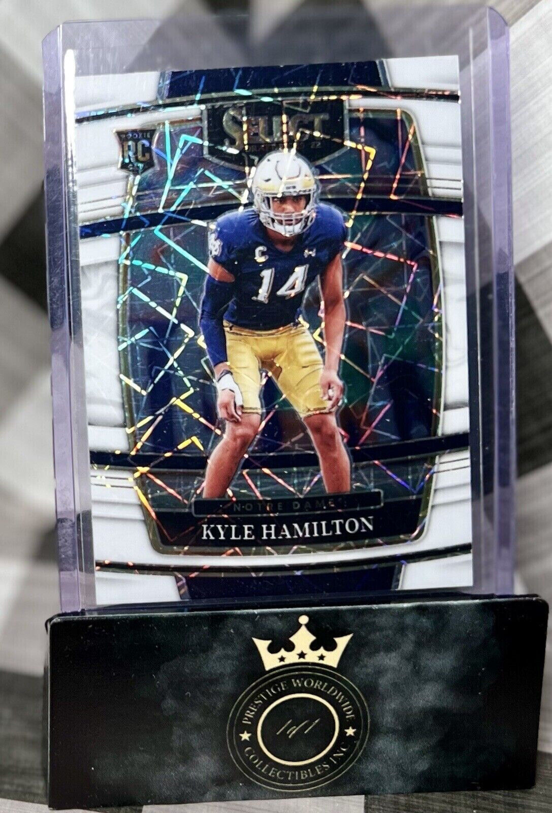 Kyle Hamilton 2022 Select Draft Picks Concourse White Lazer Prizm RC #21 Ravens