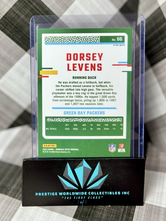 Dorsey Levens 2023 Panini Donruss Optic Holo Prizm #66 Green Bay Packers