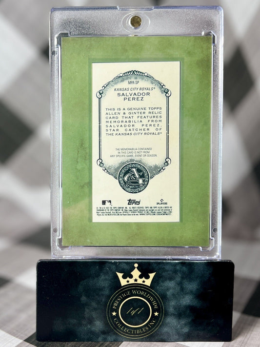 Salvador Perez 2023 Topps Allen & Ginter Mini Framed Relics #MFR-SP KC Royals SP