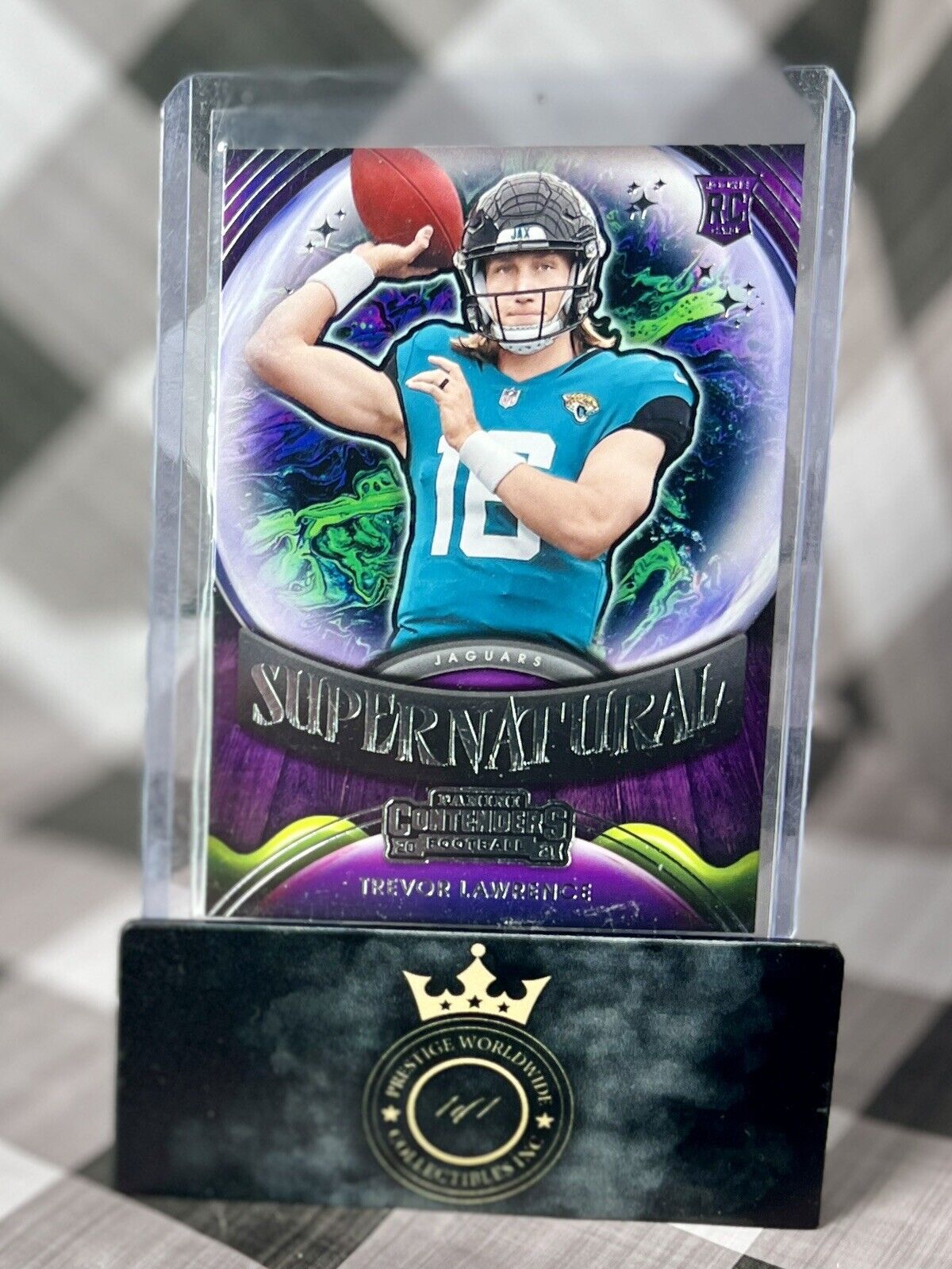 Trevor Lawrence 2021 Panini Contenders Supernatural Rookie #SN-TLR Jaguars RC