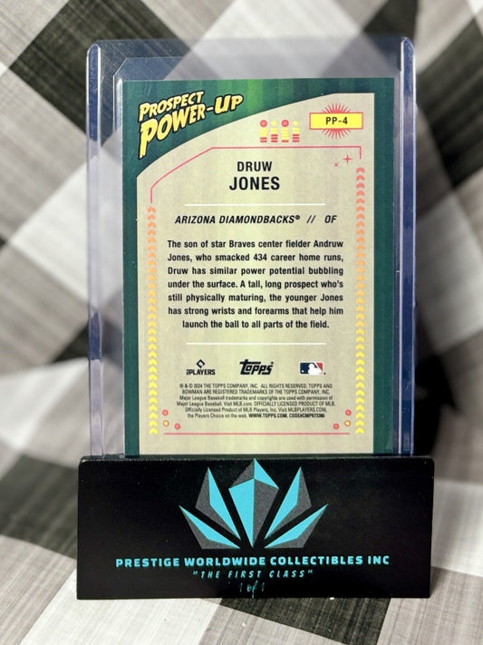 Druw Jones 2024 Bowman Chrome Prospect Power-Up Mojo #PP-4 AZ Diamondbacks