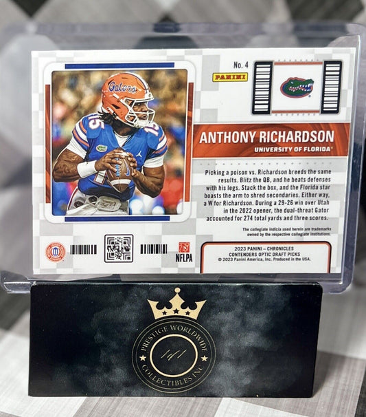 Anthony Richardson 2023 Chronicles Contenders Optic Draft Picks #4 Florida Colts