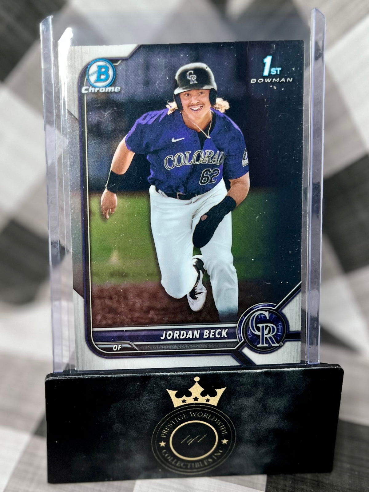 Jordan Beck 2022 Bowman Chrome 1st #BDC-34 Colorado Rockies