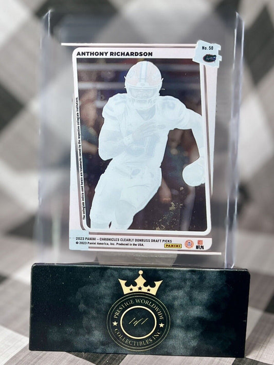 Anthony Richardson 2023 Chronicles DP Donruss Clearly Rated Rookie #50 IND Colts