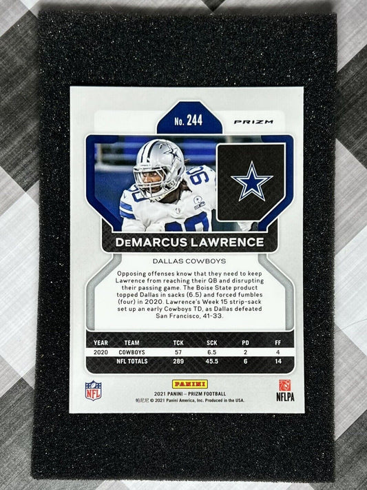 DeMarcus Lawrence 2021 Panini Prizm Silver Prizm #244 - Dallas Cowboys