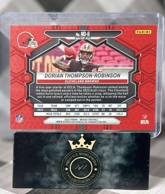 Dorian Thompson-Robinson 2023 Mosaic Blue Reactive NFL Debut Rookie #ND-6 Browns