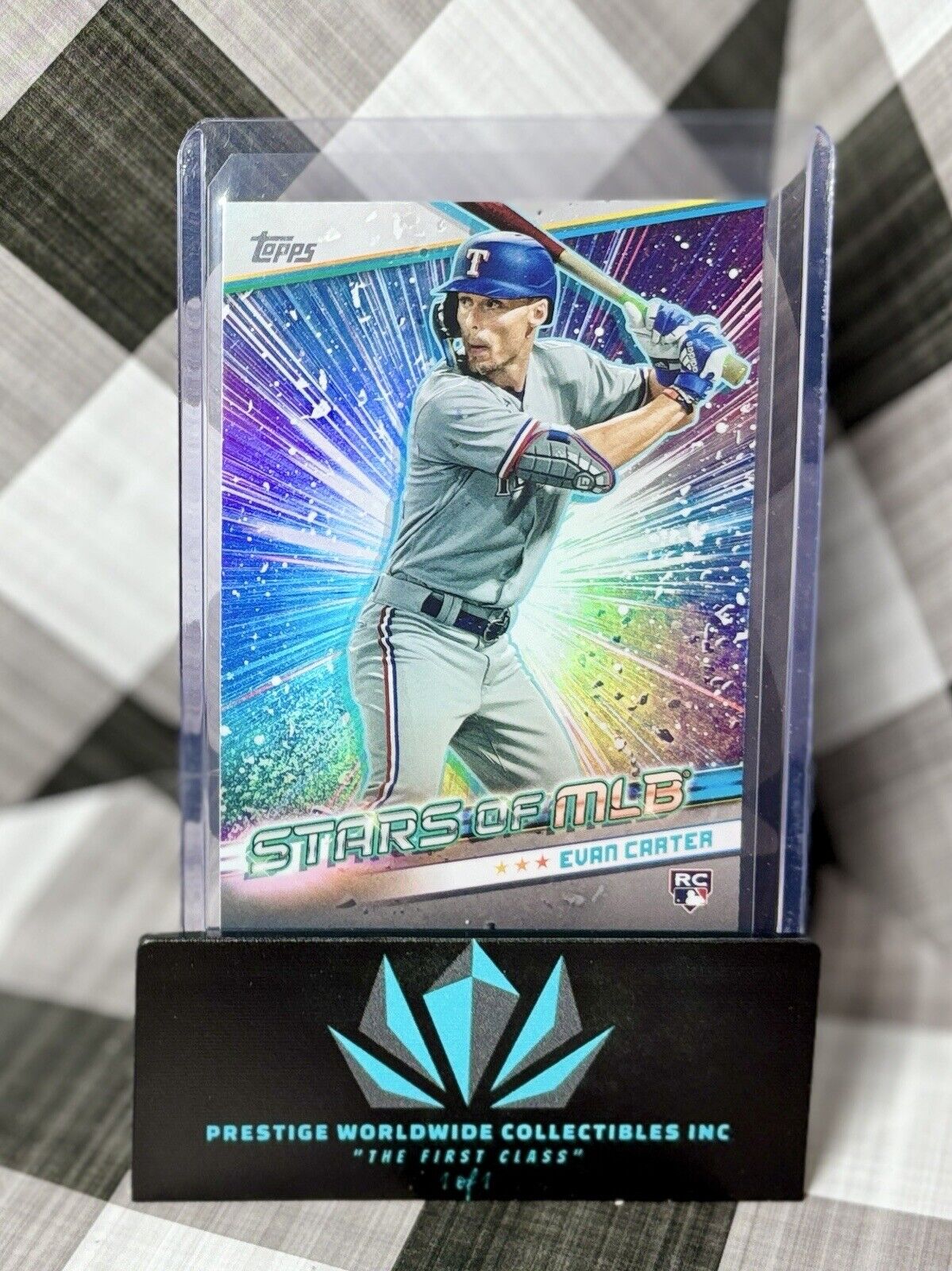 Evan Carter 2024 Topps Series 2 Stars of the MLB Rookie #SMLB-47 TX Rangers RC