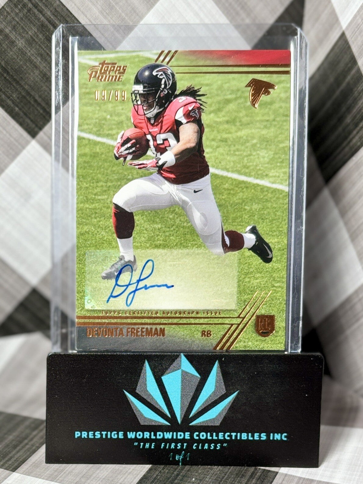 Devonta Freeman 2014 Topps Prime Copper Rookie Auto /99 #137 Atlanta Falcons RC