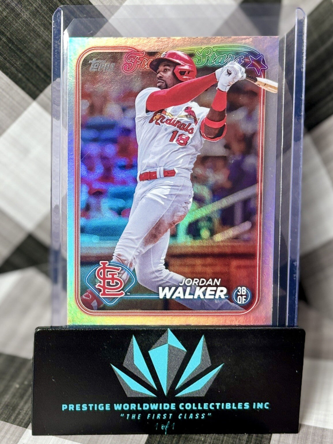 Jordan Walker 2024 Topps Series 2 Rainbow Foil Future Stars #642 STL Cardinals