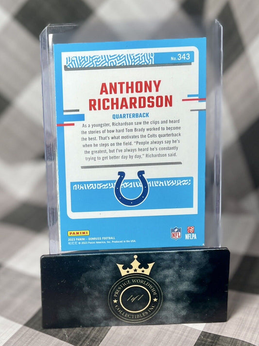 Anthony Richardson 2023 Panini Donruss Rated Rookie #343 Indianapolis Colts RC