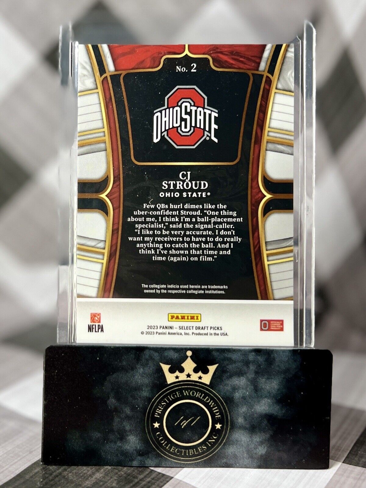 CJ Stroud 2023 Select Draft Picks Concourse Rookie #2 Ohio State & HOU Texans RC