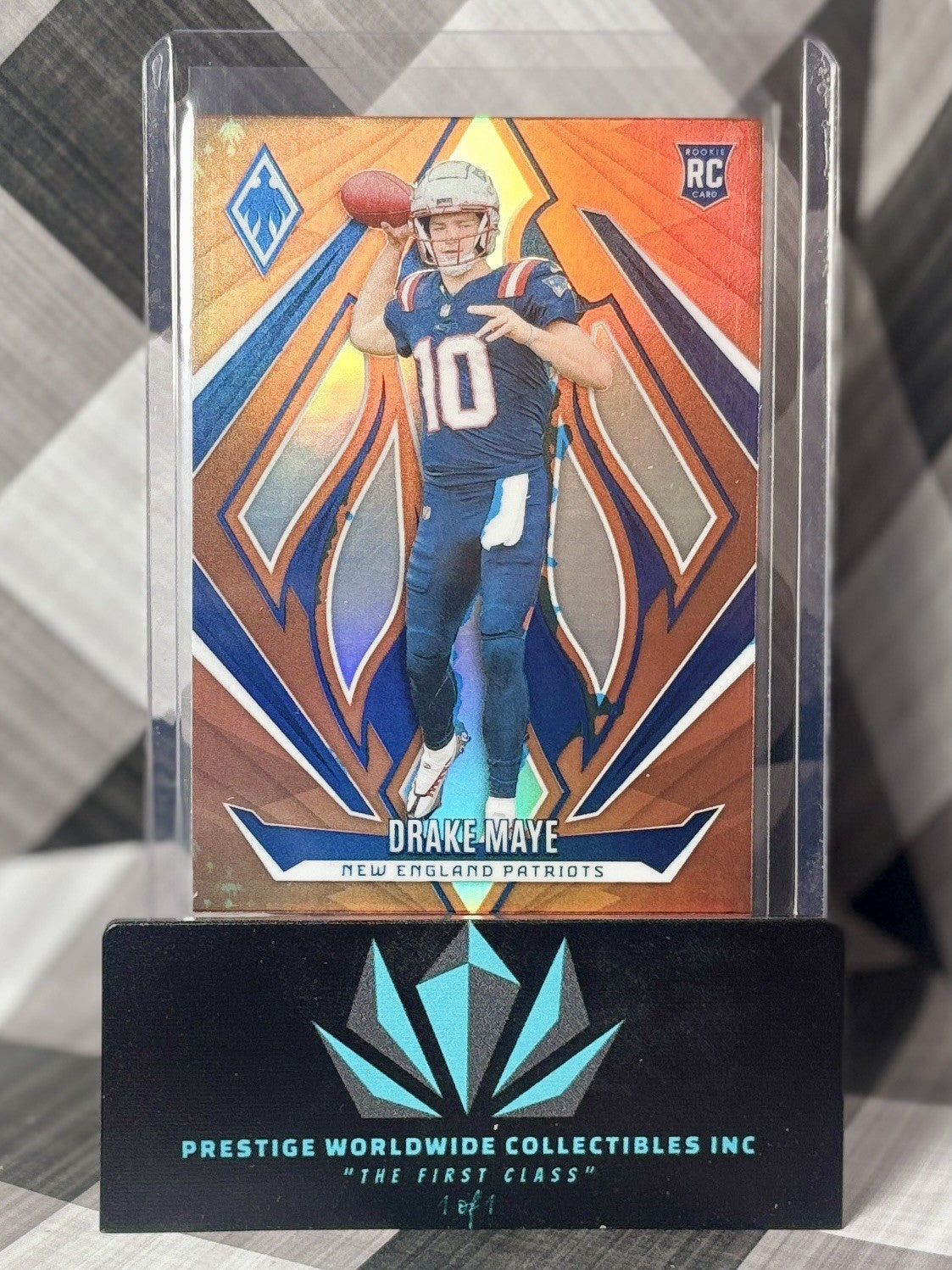 Drake Maye 2024 Phoenix Rookie Orange #179 New England Patriots RC