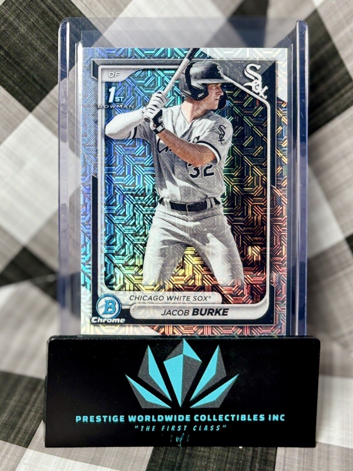 Jacob Burke 2024 Bowman Chrome 1st Mojo Refractor #BCP-116 Chicago White Sox