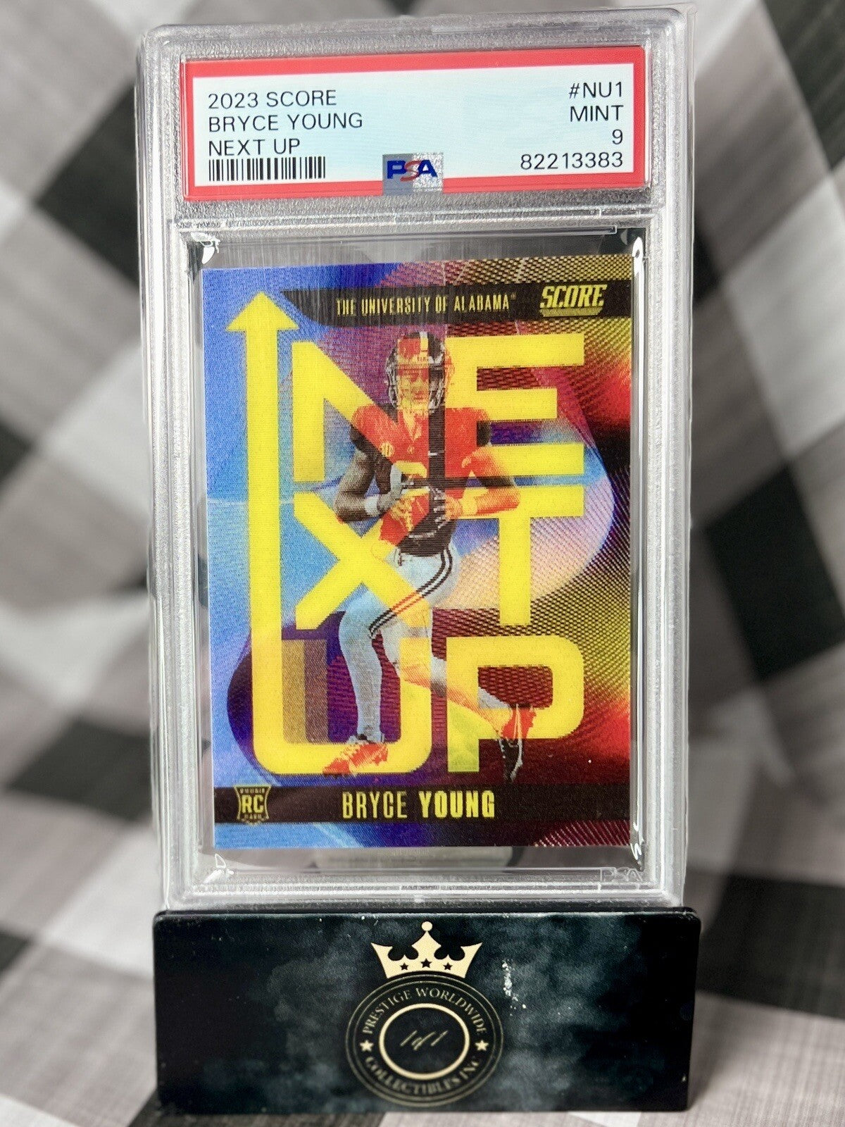 Bryce Young 2023 Score Next Up Rookie Case Hit 3D PSA 9 #NU1 Carolina Panthers