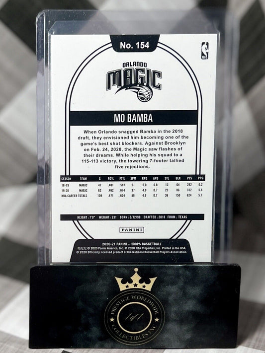 Mo Bamba 2020-21 NBA Hoops Orange Short Print /25 #154 - ORL Magic SSP