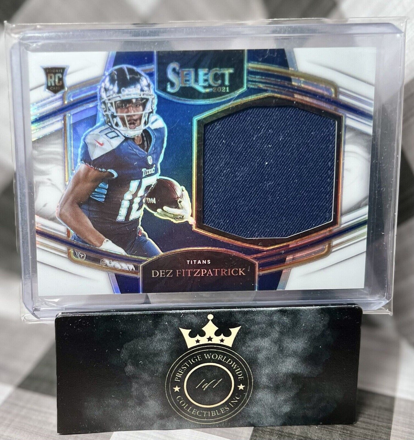 Dez Fitzpatrick 2021 Select Rookie Swatches White 1st Print 1/35 #JS-DFI Titans