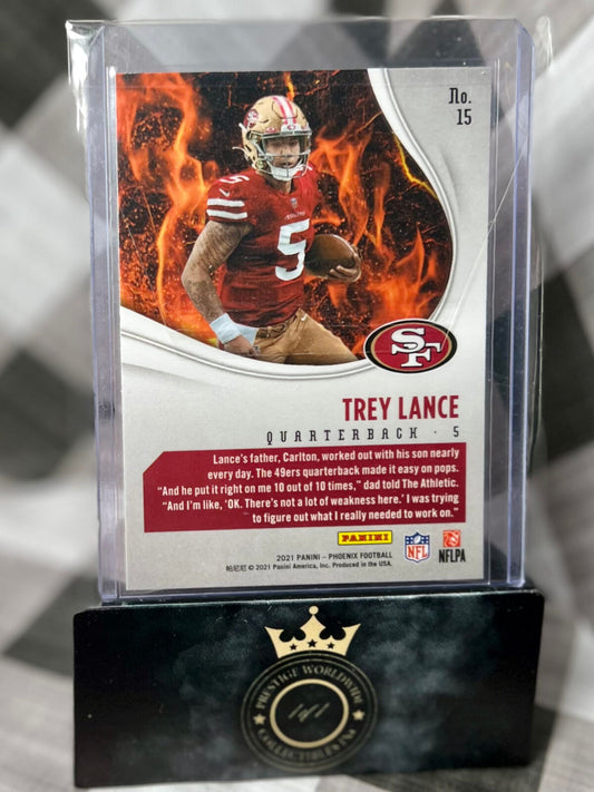 Trey Lance 2021 Phoenix Heat Wave Silver Rookie