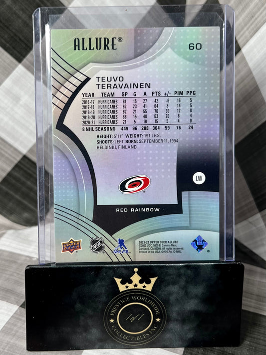 Teuvo Teravainen 2021-22 Upper Deck Allure Red Rainbow #60
