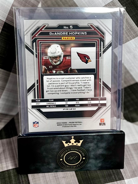 DeAndre Hopkins 2022 Panini Prizm Red White and Blue Prizm #5 - AZ Cardinals SP