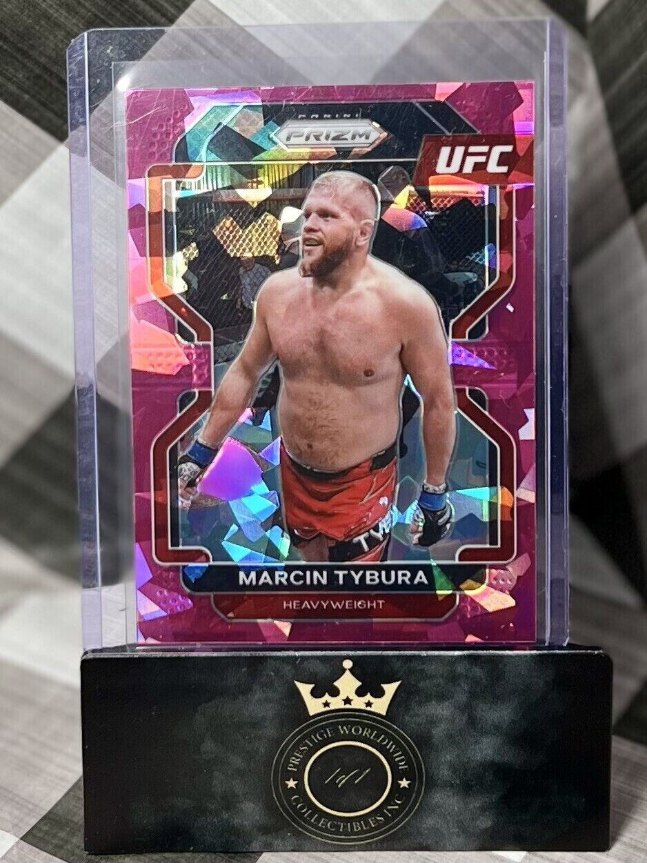 Marcin Tybura 2022 Panini Prizm UFC Exclusive Pink Cracked Ice #140 MMA SP