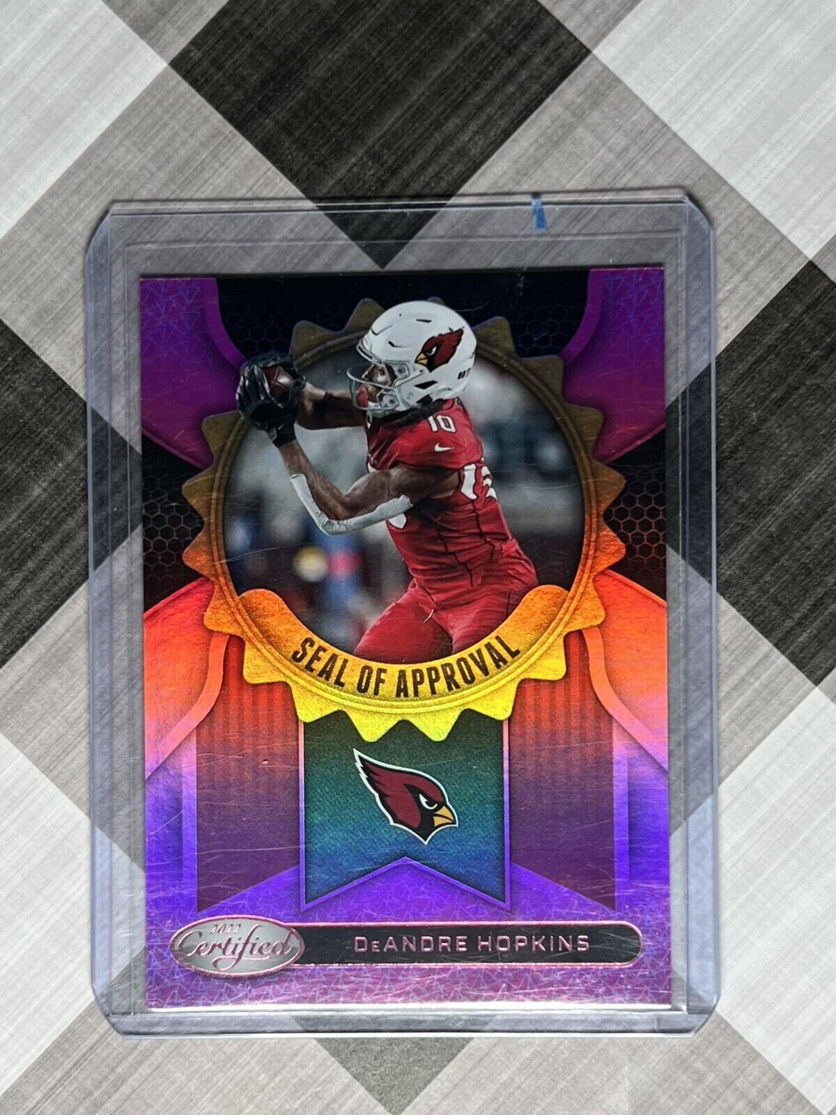 2022 Panini Certified Seal Of Approval 184/199 DeAndre Hopkins Purple #SA-12🔥AZ