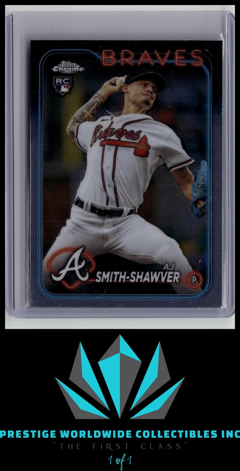 AJ Smith-Shawver 2024 Topps Chrome Rookie #19 Atlanta Braves Rookie