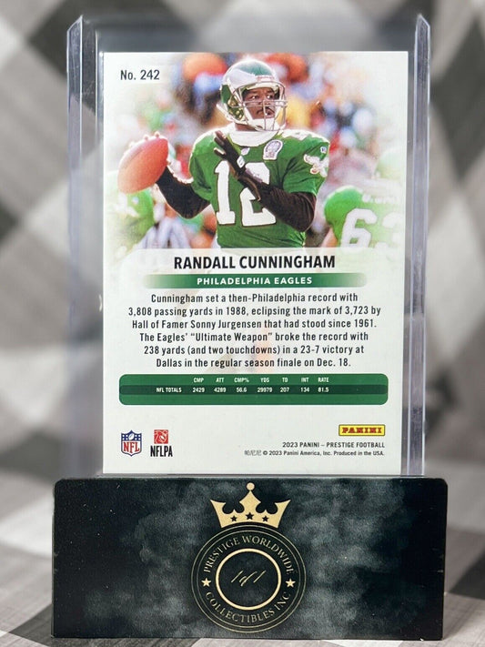 Randall Cunningham 2023 Panini Prestige Red Prizm /599 #242 New York Jets