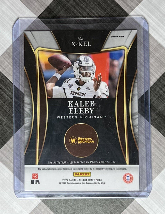 2022 Select Draft Picks Kaleb Eleby #XKEL Auto Rookie RC X Factor Seahawks