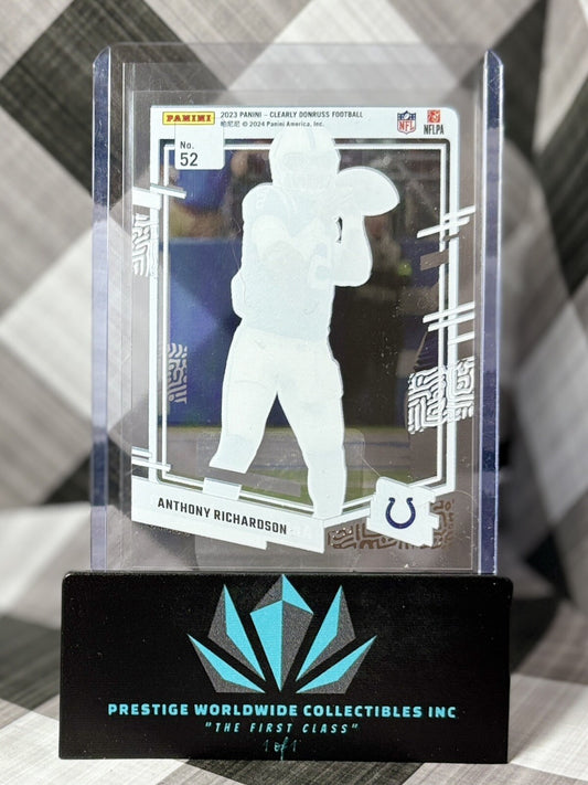 Anthony Richardson 2023 Clearly Donruss Rated Rookie #52 Indianapolis Colts RC