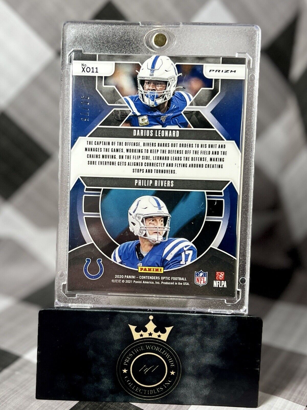 D. Freeney / P. Manning 2020 CONTENDERS OPTIC X'S AND O'S PINK /75 #XO11 COLTS