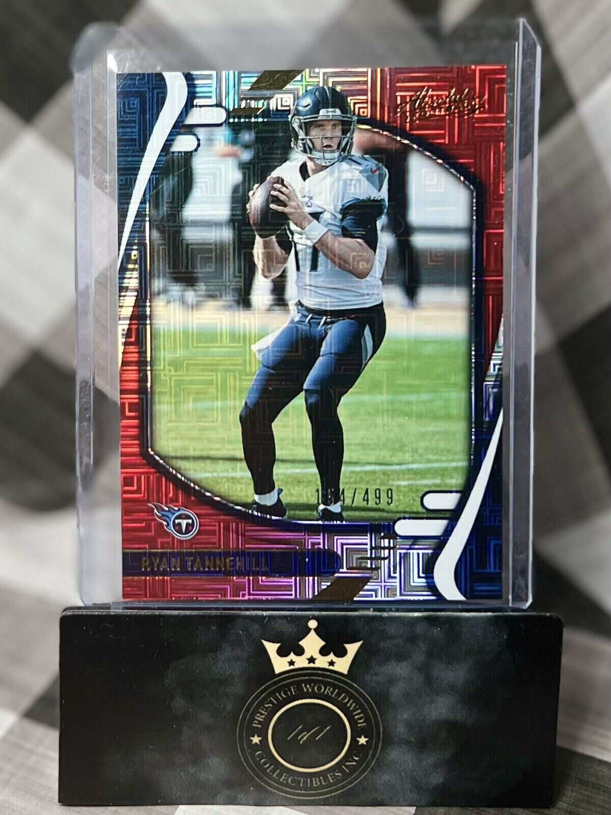 Ryan Tannehill 2021 Panini Absolute Football Red Mojo /499 #97 Tennessee Titans