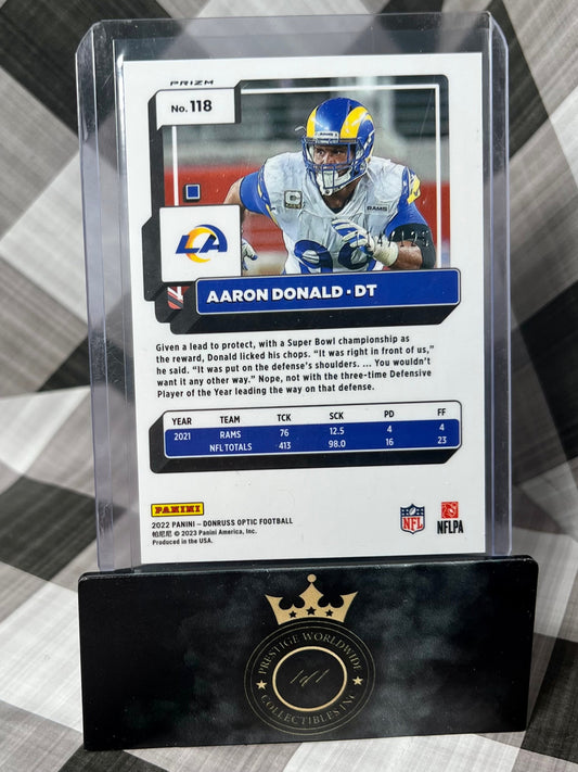 Aaron Donald 2022 Donruss Optic Silver Circles /125 #118