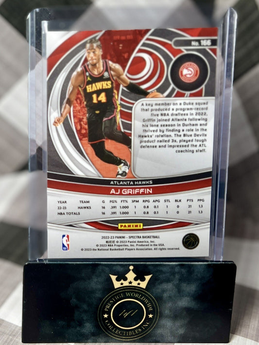 AJ Griffin 2022-23 Panini Spectra Basketball Rookie Base #166 ATL Hawks RC