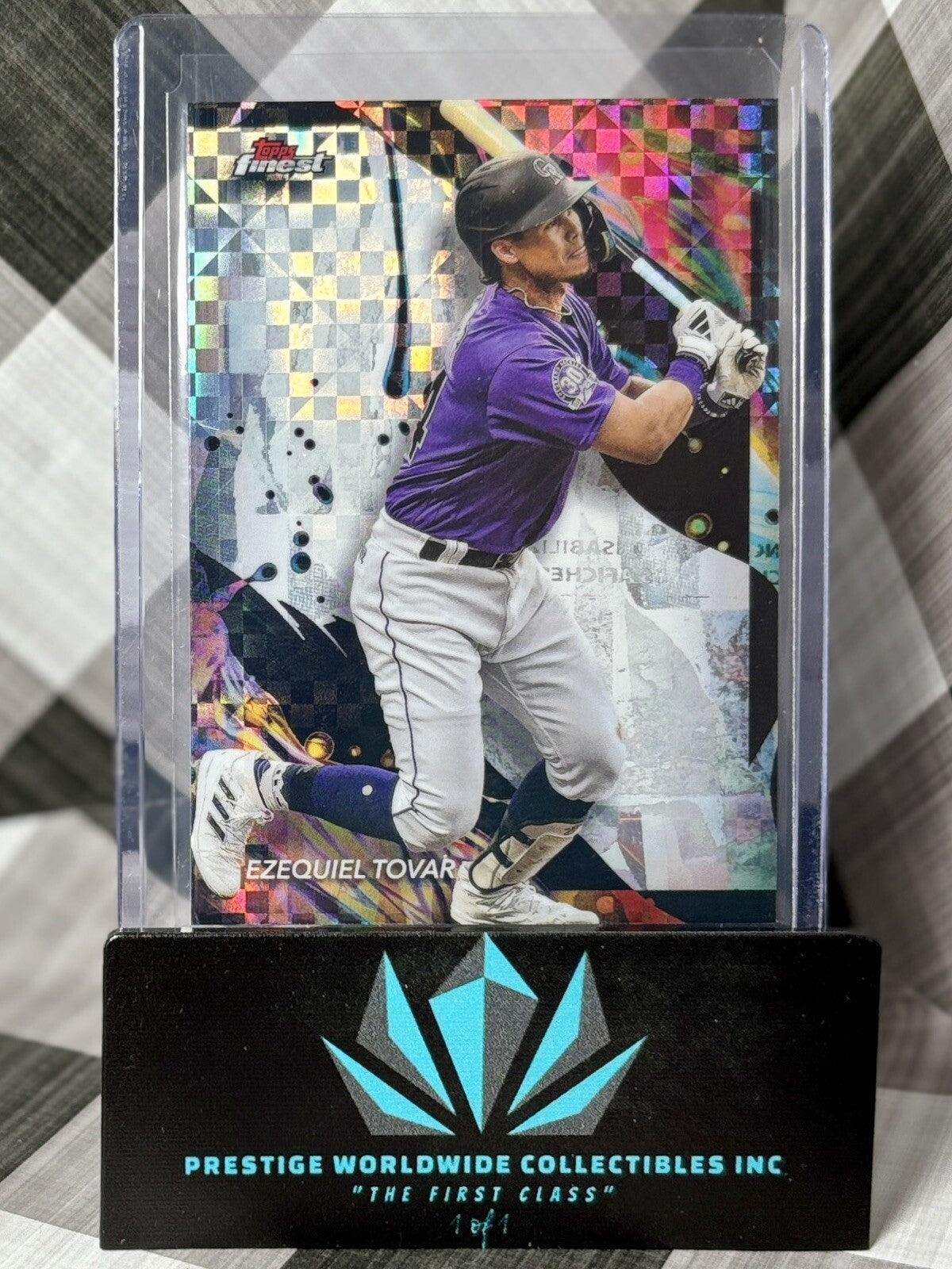 Ezequiel Tovar 2024 Topps Finest Uncommon Checkerboard #125 Colorado Rockies SP