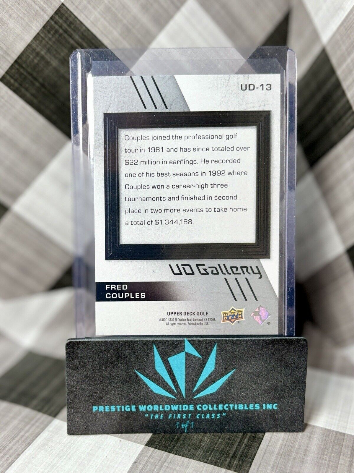 Fred Couples 2024 Upper Deck Golf UD Gallery Insert #UD-13 PGA Tour