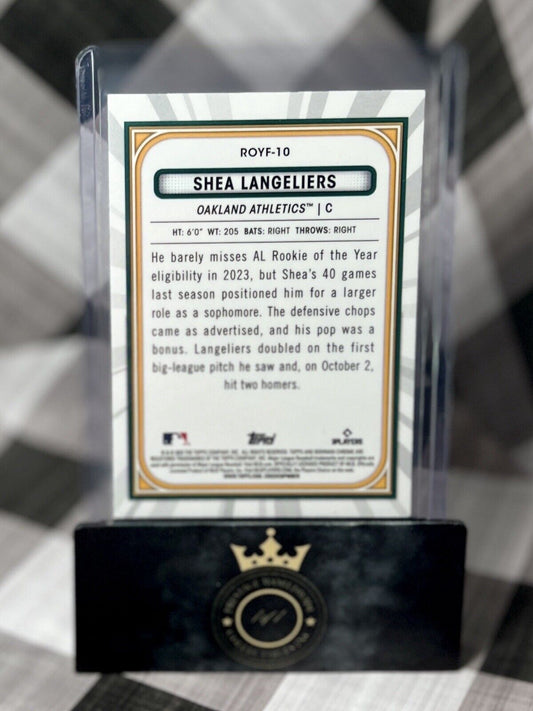 SHEA LANGELIERS 2023 Topps Chrome Rookie Technicolor Refractor #TT-18 OAK A's RC
