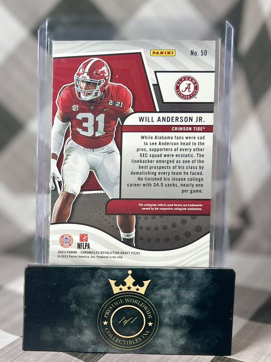 Will Anderson Jr. 2023 Chronicles Draft Picks Revolution Rookie #50 Texans RC