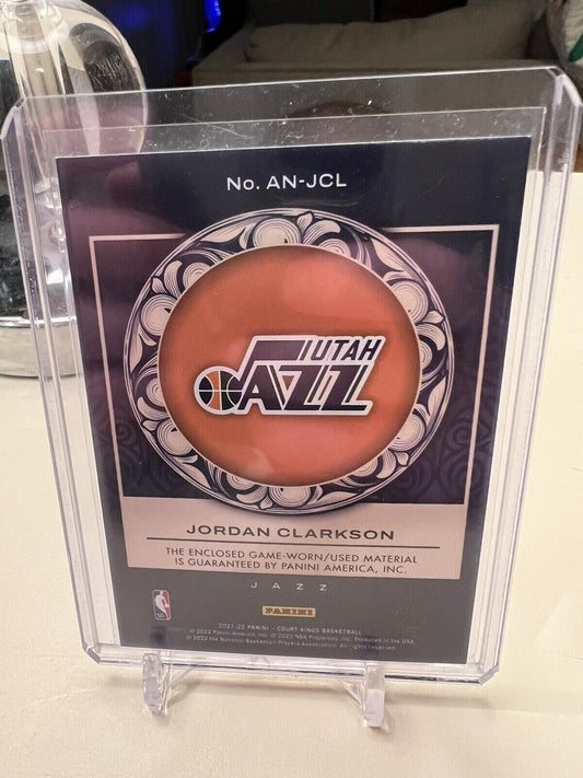 Panini Court Kings 2020-21 Jordan Clarkson ‘Art Nouveau’ GAME WORN RELIC