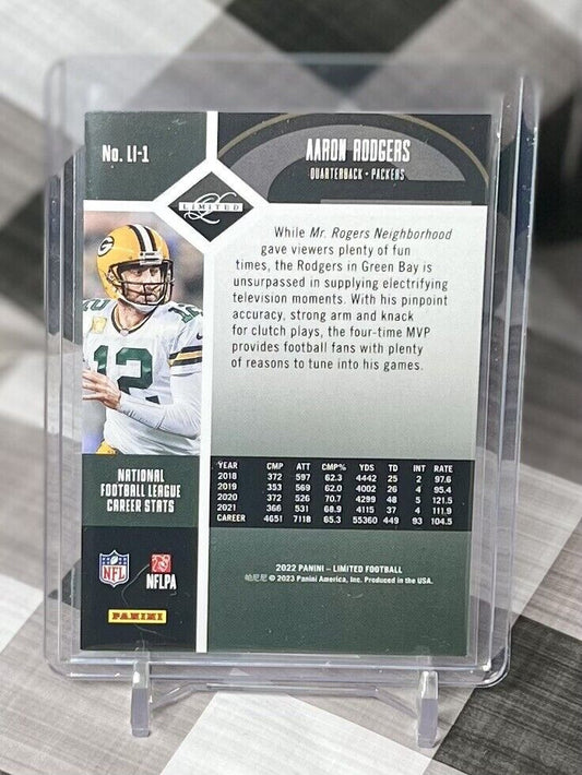 Aaron Rodgers 2022 Limited 2004 Limited Tribute #LI-1 - GB PACKERS Case Hit SSP